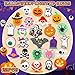 Coluans Halloween Party Favors for Kids Adults 25Pcs Gifts Halloween Treats LED Light Up Rings Flash Rings Glow In The Dark Party Supplies Goodie Non Candy Bag Filler Prizes Decorations NEW VERSION