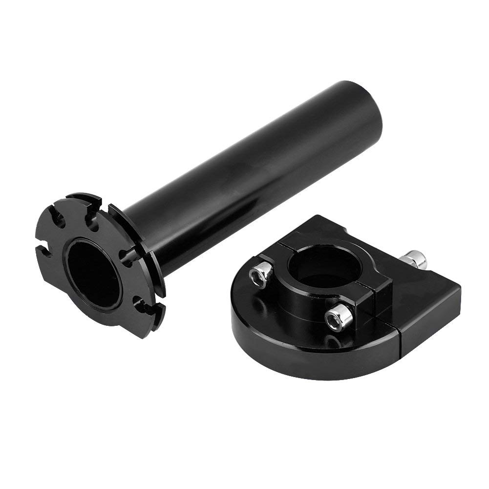 7/8 "22 mm universal manillar acelerador apretones de agarre acelerador para motocicleta Scooter Dirt Bike(Black)