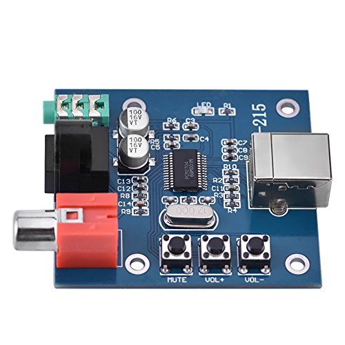 DAC USB PCM2704 - Convertitore Audio Con Uscita Fibra Ottica/Coassiale/Analogica, Per PC E Raspberry Pi
