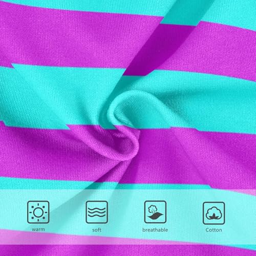 Cyan Hot Pink Stripe Toddler Girls's Underwear 2T3