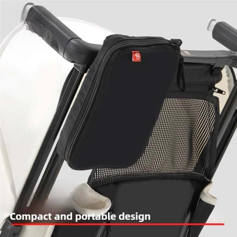 gb Travel Bag for Pocket/Pockit+ Stroller, Padded Interior, Shoulder Strap, Black