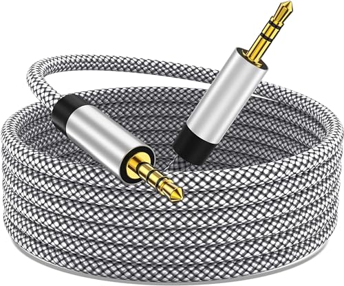 Câble audio stéréo 3.5mm mâle vers mâle haut de gamme pour ordinateur et voiture