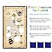 Blulu Pirate Bean Bag Toss Game with 3 Bean Bags for Kids' Halloween Pirate Theme Party Decorations