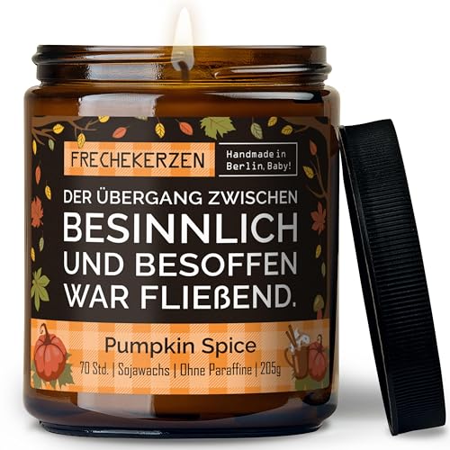Lustige Duftkerze mit Spruch zu