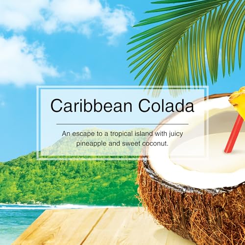 Image of Little Trees Caribbean Colada Air Freshener | Tropical Fruity Fragrance | Iconic Tree Hanging Design | For Car, Home, Wardrobe | Imported from USA