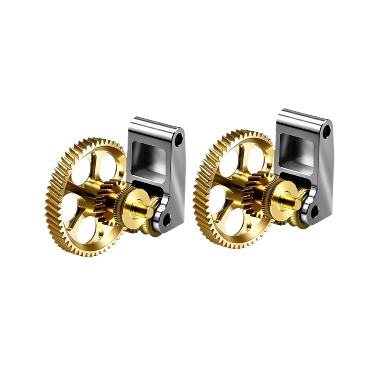 Hardened Steel Extruder Gear Assembly For P1S P1P X1 Carbon X1C 3D Printer Nickel Plating Wear-resisting(Nickel plated)