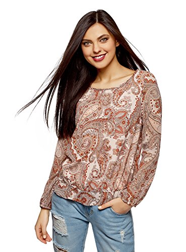 Oodji Collection Donna Camicetta Stampata a
