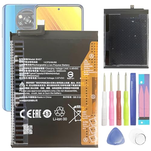 Batterie BN57 compatible Poco X3 NFC idéale pour voyager