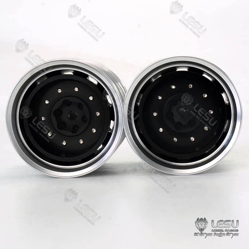 Lesu Metal Rear Wheel Hub for 1/14 DIY Rc Tractor Truck Model Car