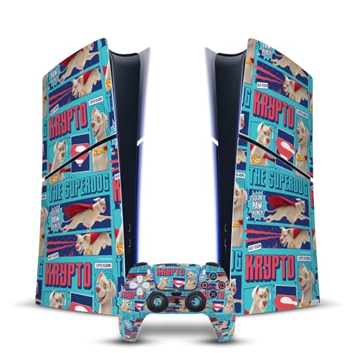Vinyle autocollant PS5 Slim Digital Krypto résistant aux rayures avec protection DualSense complète
