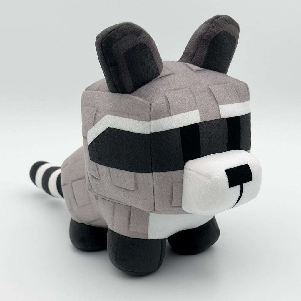 AYAAFA Grey Raccoon Garden Plush Toy, Super Soft and Plush