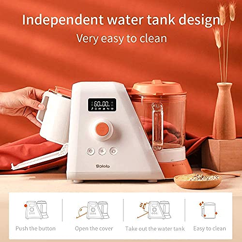 Baby Food Maker |6 In 1 Baby Food Processor Nutribullet Baby Food Mill Bullet|Blender Grinder Steamer Warmer|Glass Bowl Auto Cleaning |Organic Healthy Multifunctional Machine For Infants Purees #TOP2