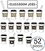Schoolgirl Style - Industrial Café | Classroom Job Assignment Mini Bulletin Board, Classroom Décor, 52 Pieces
