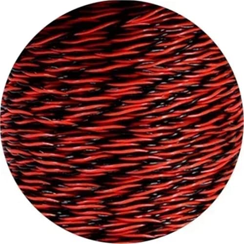 Image of 1~20m AFS200 PTFE Wire 2pins 26~22 /20 /18 /17 /15 /13AWG FEP Twisted Pair Tinned Copper High Temperature Electronic Cable(Red Black,1M 15AWG (1.5MM2))