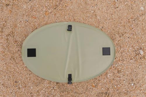 Tapis de plage imperméable vert de qualité supérieure avec finitions soignées