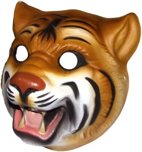 Tiger Plastic Face Mask
