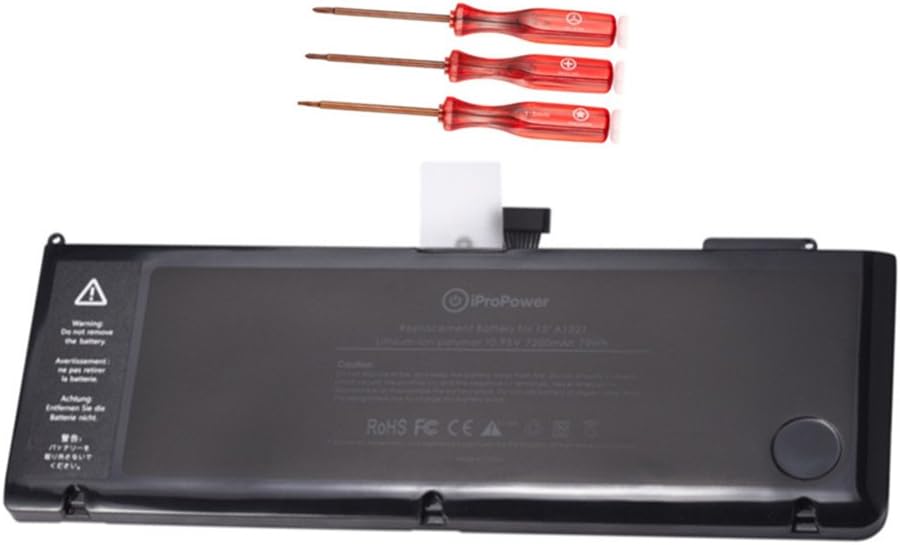 iProPower 7200mAh A1321 Laptop Battery for MacBook Pro A1321 A1286 15” inch [Only 2009 2010 Version] High Capacity Replacement Battery 10.95V 73Wh