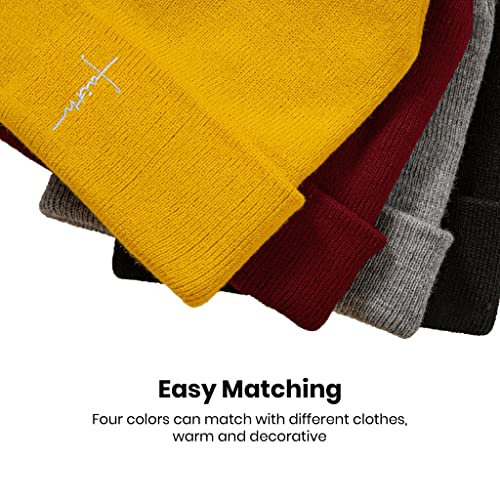 Faith Cross Logo Unisex Knit Hat for Men Women Christian Skull Knitted Beanie Hats Cap for Winter3