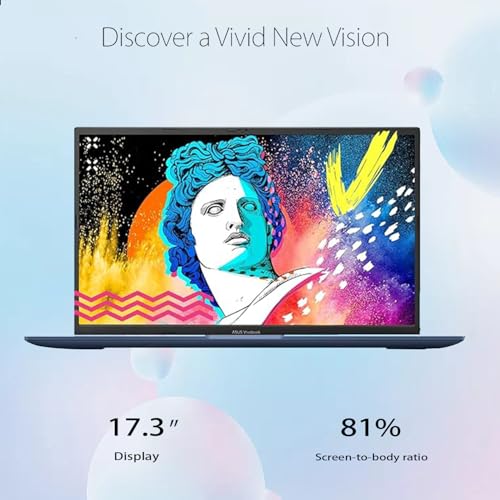 ASUS Newest Vivobook 17 Business Laptop, 17.3'' FHD Display, 12th Gen Intel Core i3-1215U, 20GB RAM, 1TB SSD, HDMI, Webcam, Wi-Fi, Windows 11 Pro, Blue - Image 3