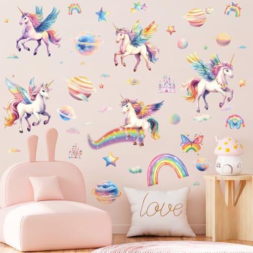 Vinilo Decorativo unicornio SHUCHING DIY 9 piezas miniatura 2
