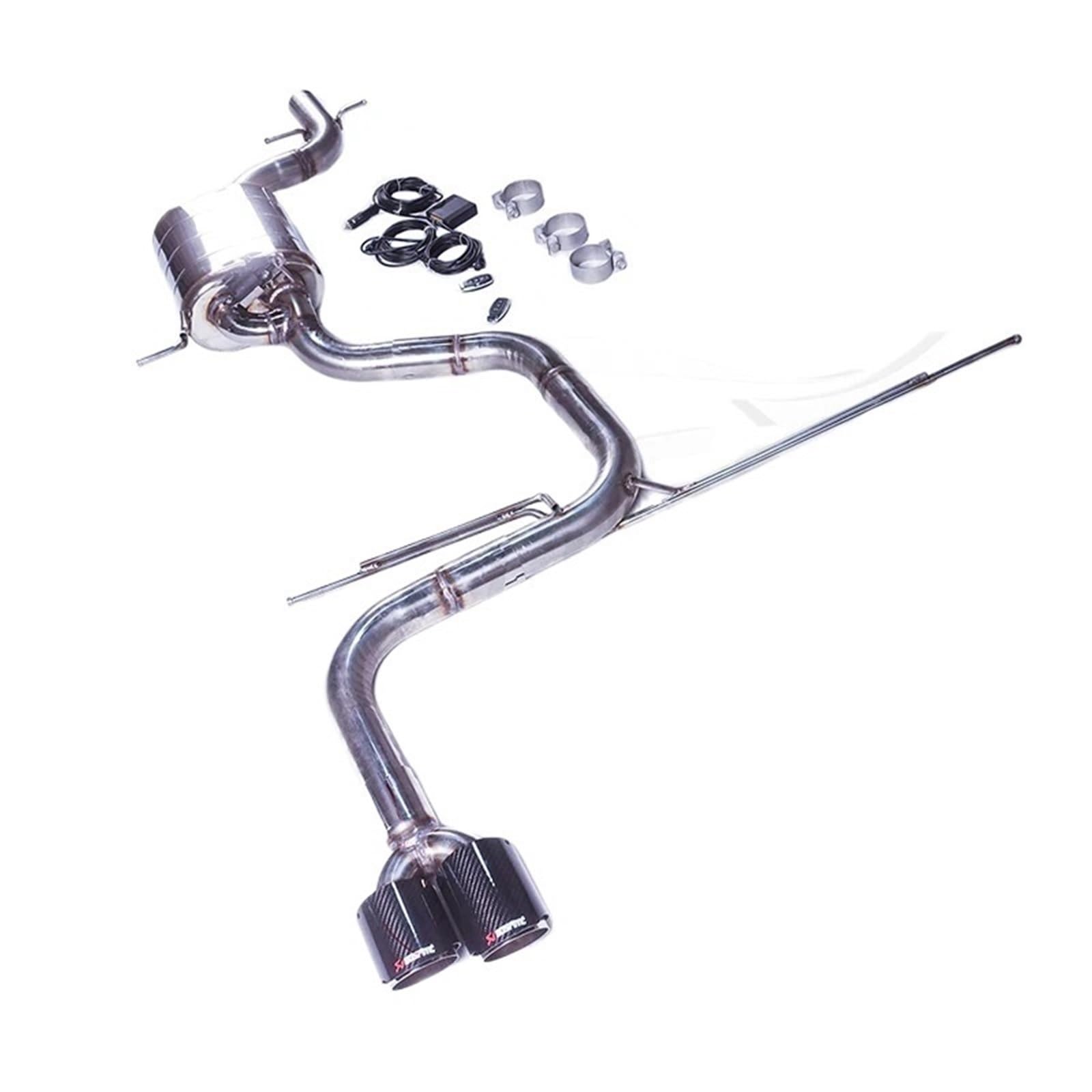 Turbo Splitter Zawór Pasuje do Volkswagen EOS 2.0T Catback 304 ze stali nierdzewnej regulowany tłumik wydechowy o wysokiej wydajności Zawory przedmuchy