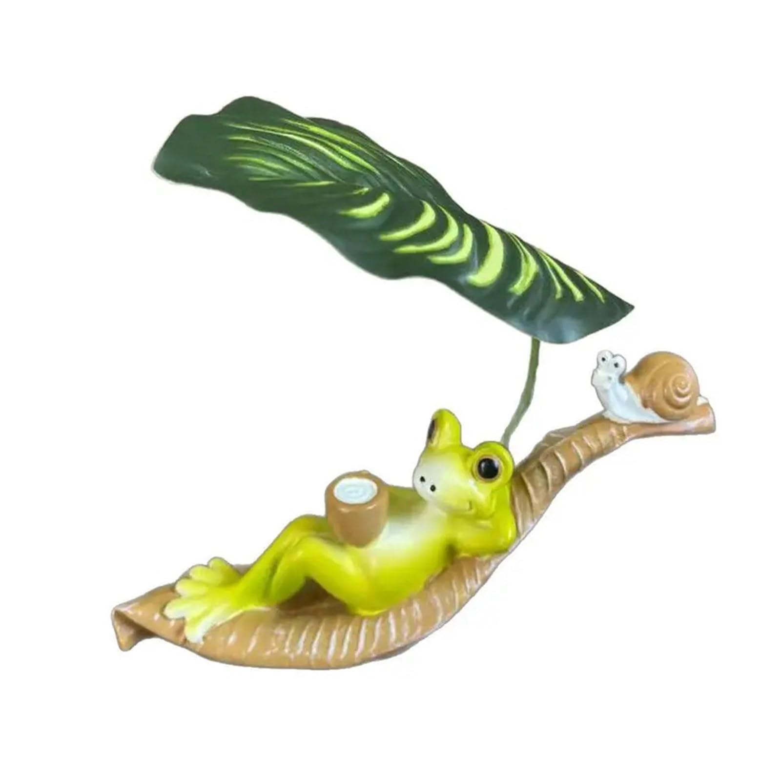 Hsioluted Housewarming Gift Artificial Frogs Figurine Lawns Ornaments Artistic Animal Decoration for Patio Backyard or Indoor Artificial Frogs Pond Ornaments