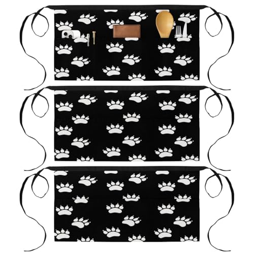 Lot de 3 tabliers courts pour organiser vos sessions de pâtisserie
