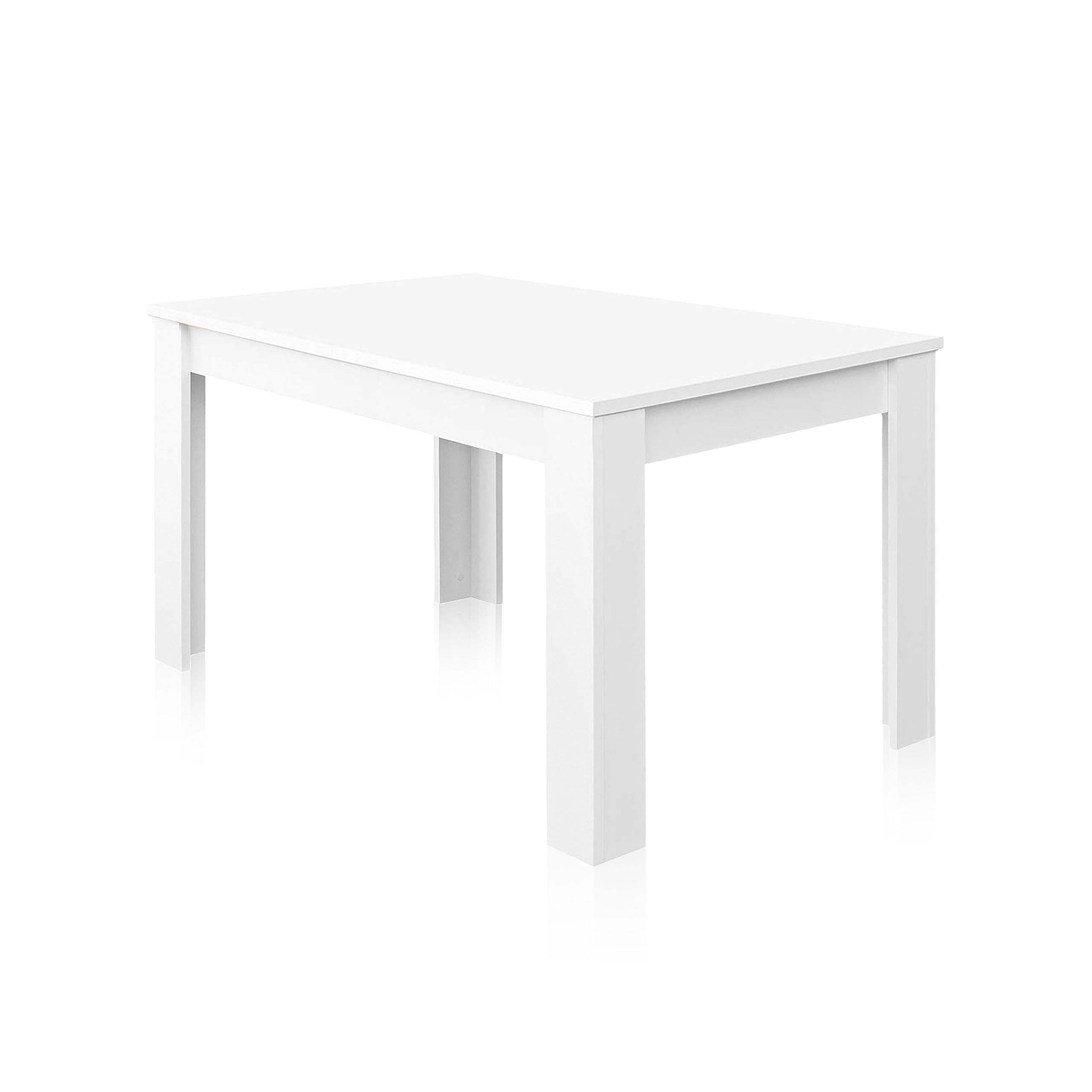 Habitdesign Mesa de Comedor Extensible, Mesa salón o Cocina, Acabado en Color Blanco Artik, Modelo Kendra, Medidas: 140-190 cm (Largo) x 90 cm (Ancho) x 78 cm (Alto)