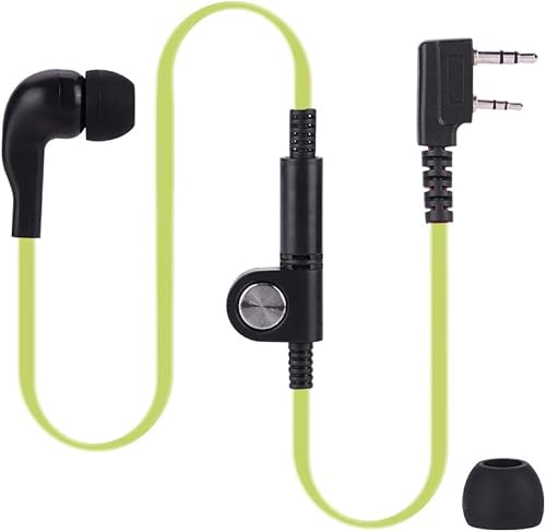 Walkie Talkie Auricular con micrófono, 2Pin 0.098 in & 0.138 in Single Wire Auricular universal Walkie Talkie Auriculares adecuados para radio