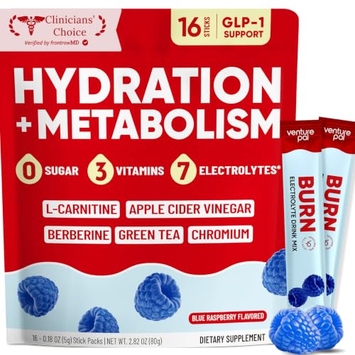 Image of Venture Pal Sugar Free Hydration Packets + Burn Support Electrolytes Powder