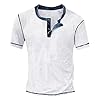 2026 Men's Short Sleeve Cotton T-Shirt for Leisure with Modern Design Comfortable to Wear, White, L #1