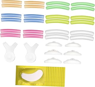 فوميز. مجموعة بساط رموش من السيليكون، مجموعة ادوات رموش من السيليكون لوصلات الرموش، اداة تجعيد الرموش، وسادة سيليكون لتجعيد الرموش، ادوات مكياج قابلة لاعادة الاستخدام