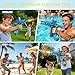 Electric Water Gun for Kids Adults, Light Up Powerful Automatic Squirt Gun Watergun, Long Range, Summer Outdoor Beach Pool Party Toy Gift (Blue)