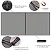 Garage Screen Doors for 1 Car Garage, 8x7Ft Magnetic Closure Heavy Duty Weighted Bottom Screen Self Sealing Fiberglass Mesh Anti Annoying Animals Retractable Net-Easy Assembly & Pass-Through (Black)