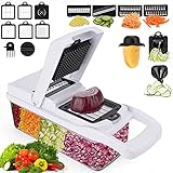 Vegetable choppers, TENBOK 22 in 1 Deluxe Veggie chopper Onion Chopper, Multifunctional Mandoline...