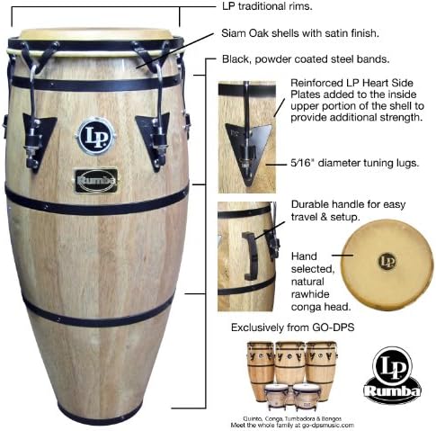 Amazon.com: Latin Percussion lp611-kit1 Rumba 11 y 12 Conga Set. Diseño  tradicional con bandas de acero : Instrumentos Musicales