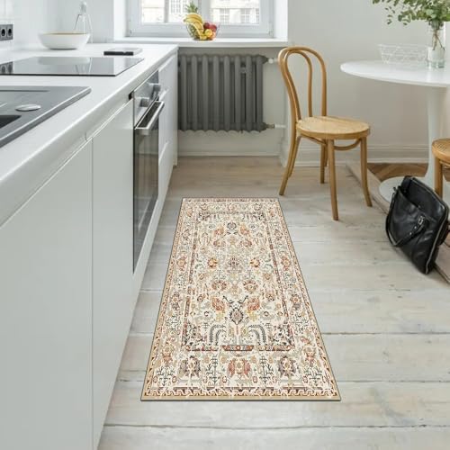 Alfombra de cocina bohemia de 120 cm lavable para pasillos 5
