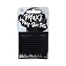 No Tangle, No Damage Soft Hair Elastics, Supports 7-8 Pounds of Hair, Metal Free - 12 Pack 4mm Strong Man Bun hair Ties