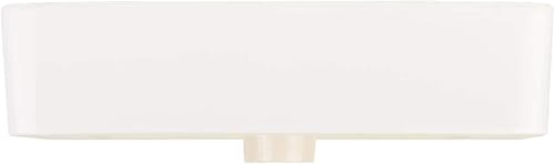 Miniatura 6 de Signature Hardware 447956 Hibiscus - Lavabo de baño de arcilla refractaria de 20 pulgadas, color blanco