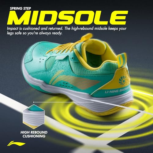 Image of Li-Ning All Round Non Marking Badminton Shoes | All Indoor Sports | Lightweight, Breathable, Grippy & Durable | High Rebound Cushioning | Stable Heel Support