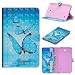 Produktbild ShinyCase Samsung Galaxy Tab 4 7.0/T230-Tablet Hülle, Slim Lightweight Schutzhülle 3D PU Leder Shell Cover Tasche Etui Blauer Schmetterling Design Flip Case mit Auto Sleep/Wake up Funktion Ständer