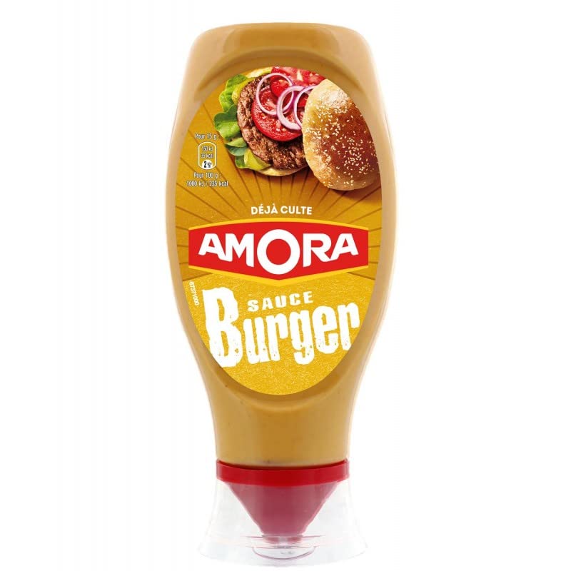 Amora - Salsa para hamburguesas (448 g, 4 unidades)