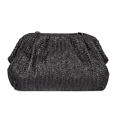 Image of BRYCTSISEN Women Straw Beach Clutch Purse Handbag Summer Elegant Vacation Style Shoulder Bag Crossbody Bag