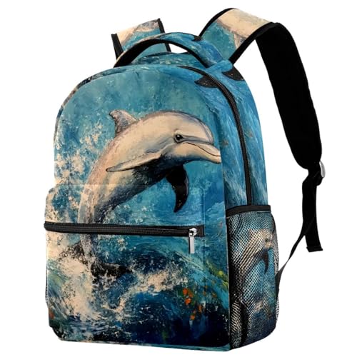 Sac à dos Campus dauphin multicolore pour l'école et le voyage