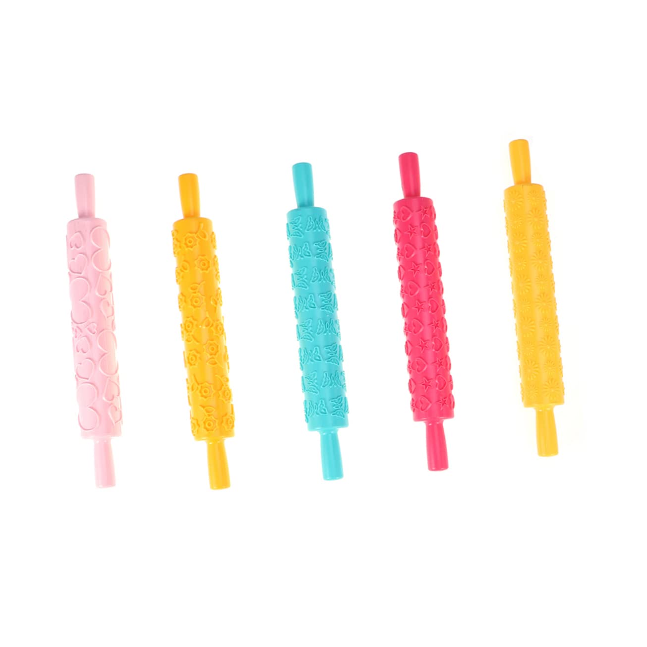 Mattarello in Plastica Goffrato Multifunzione 8 Pezzi