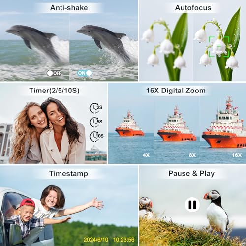 Zostuic DC218 4K Digital Camera, 64Mp Front And Rear Camera thumb #3