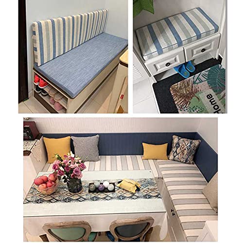 Coussin de banc 3 places d'épaisseur 5 cm lavable et résistant pour terrasse - 7