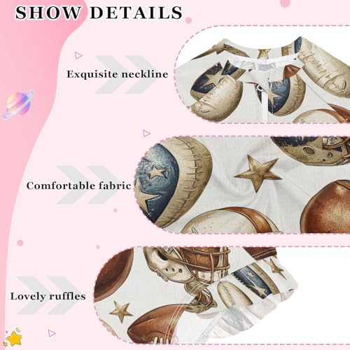 ALAZA Brown Rugby Star American Football Girls One Piece Swimsuit Long Sleeve Rash Guard Swimsuits UV 50+ Swimwear Zipper4