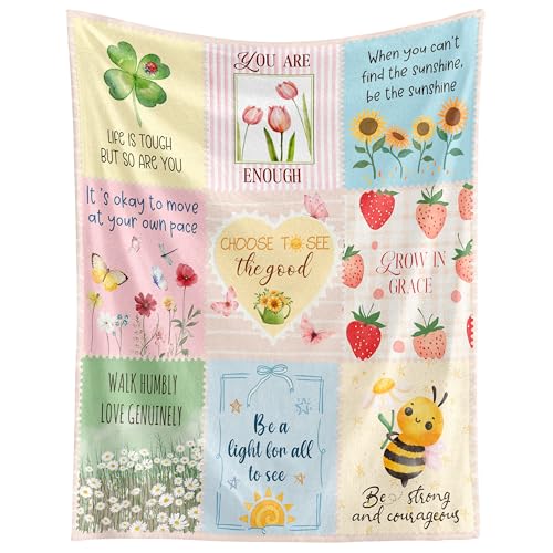 Product Image of the WRAPIX Inspirational Gifts for Women - Soft Fleece Throw Blanket 50x60 in