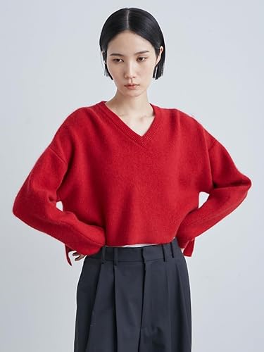 シャギーVネックワイドニット　ミースロエ Amazon | [ミースロエ] シャギーVネックワイドニット MWNT245002